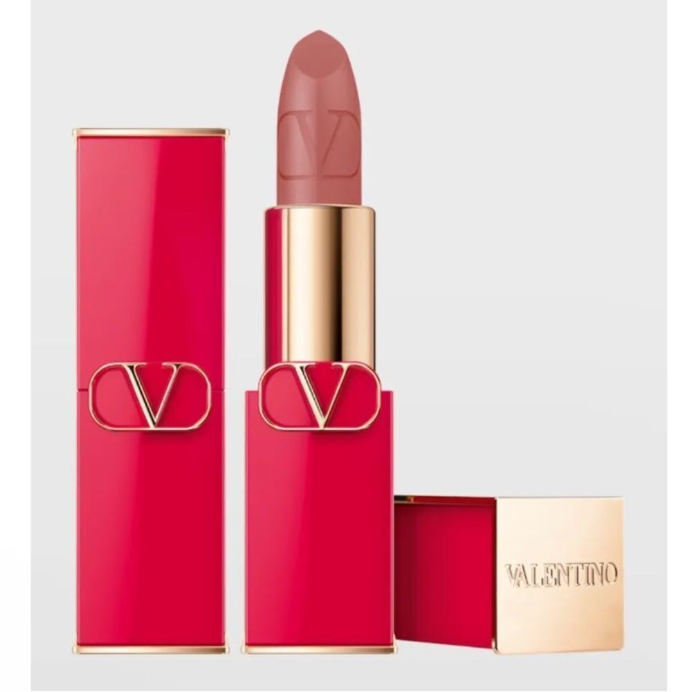 Valentino Beauty Rosso Striking Matte Lipstick in 123R Falling for Nude, NIB!